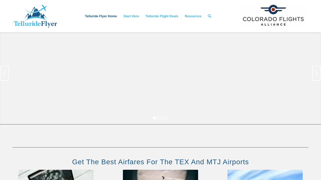 Screenshot of tellurideflyer.com