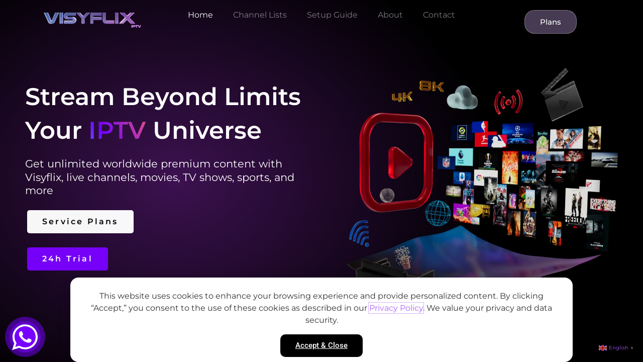 Screenshot of visyflix.com