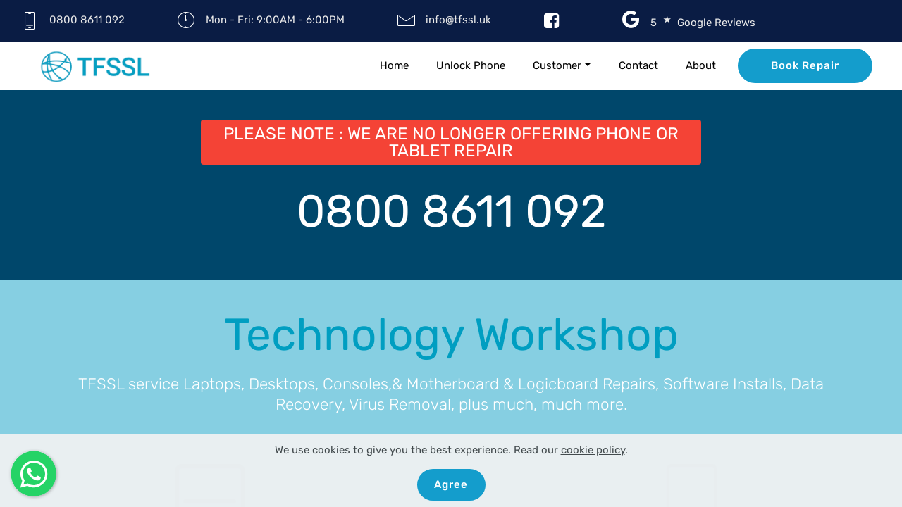 Screenshot of tfssl.uk