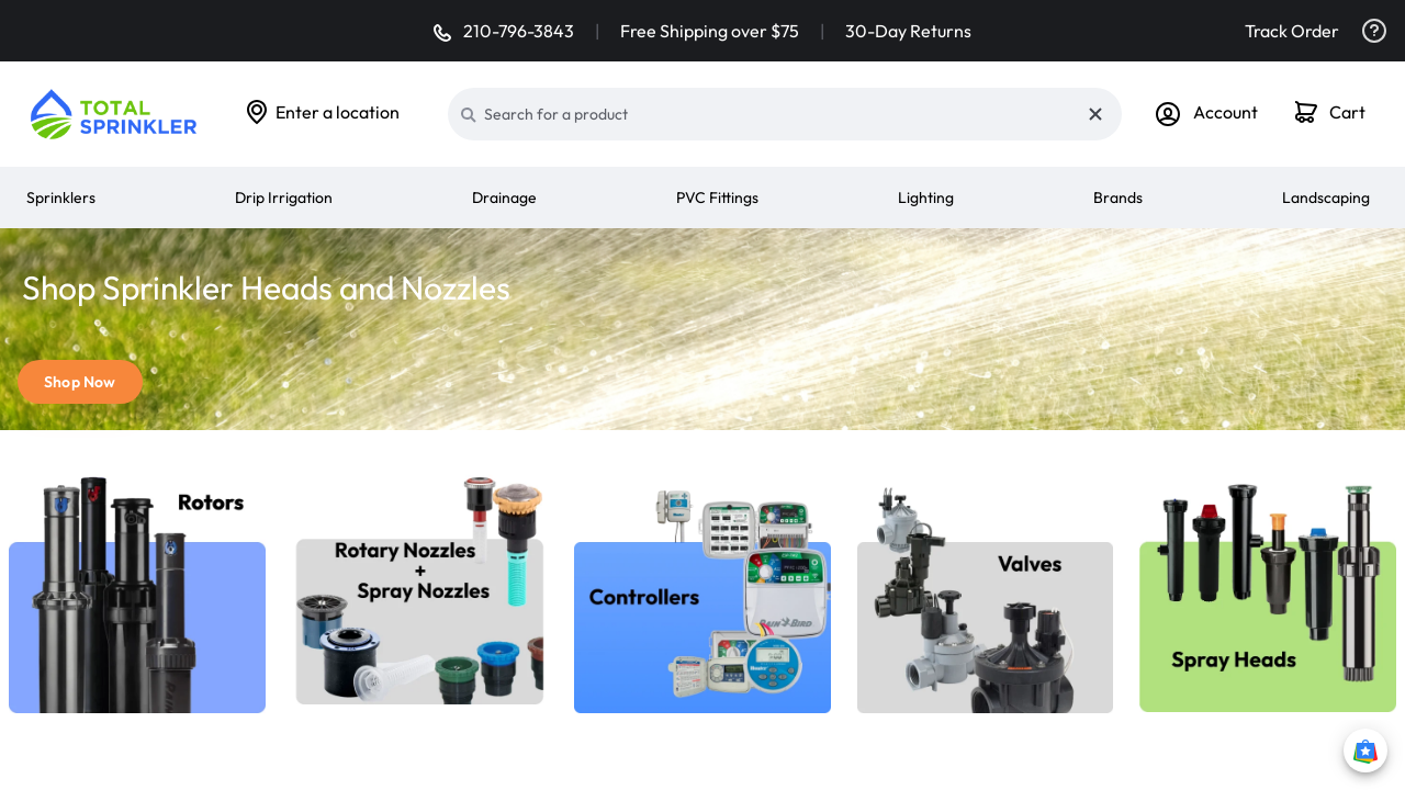 Screenshot of totalsprinkler.com