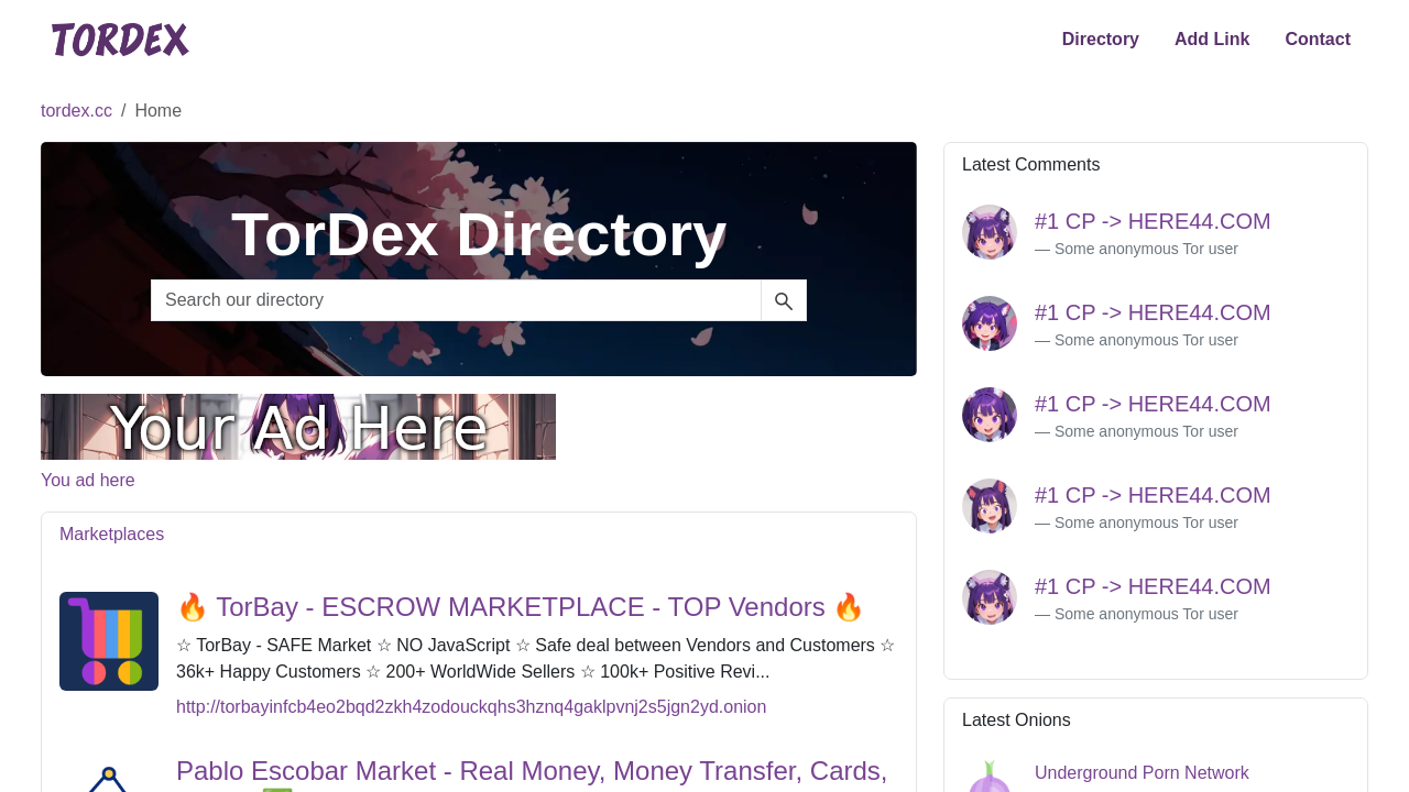 Screenshot of tordex.cc