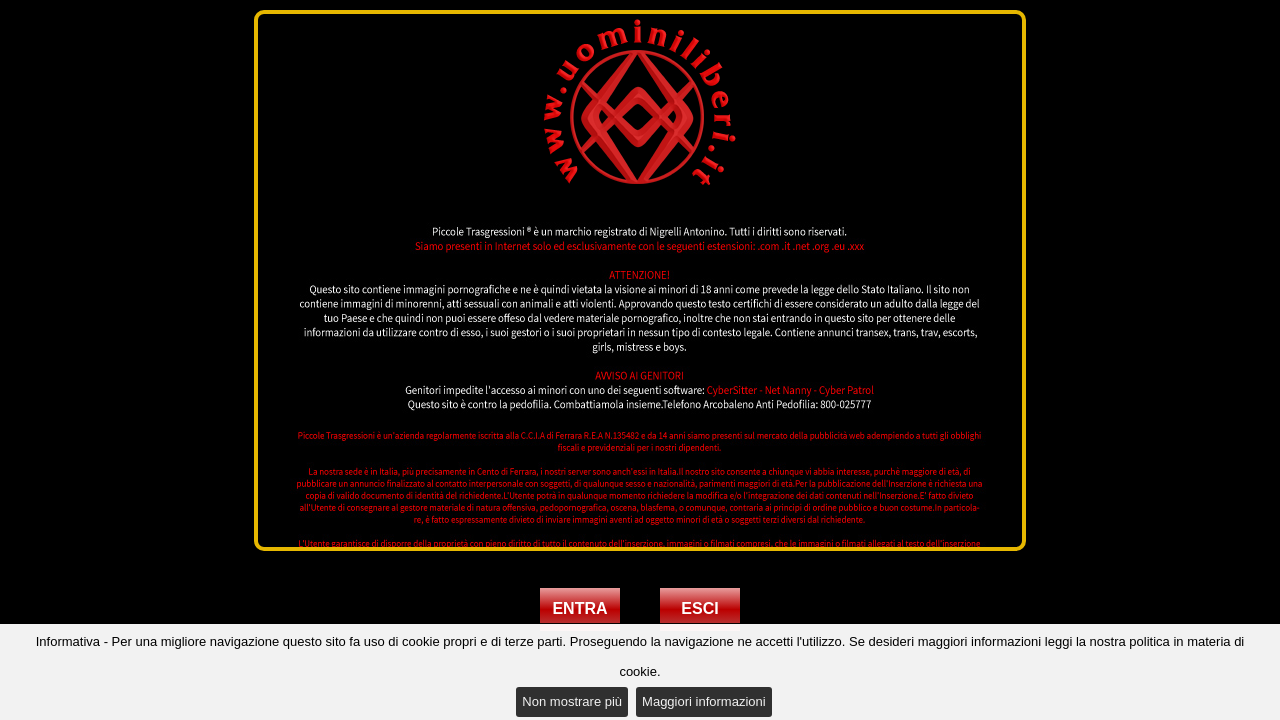 Screenshot of uominiliberi.it
