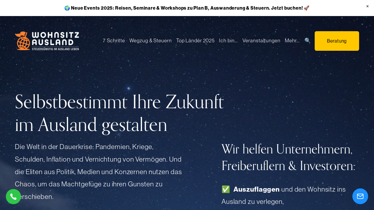 Screenshot of wohnsitzausland.com