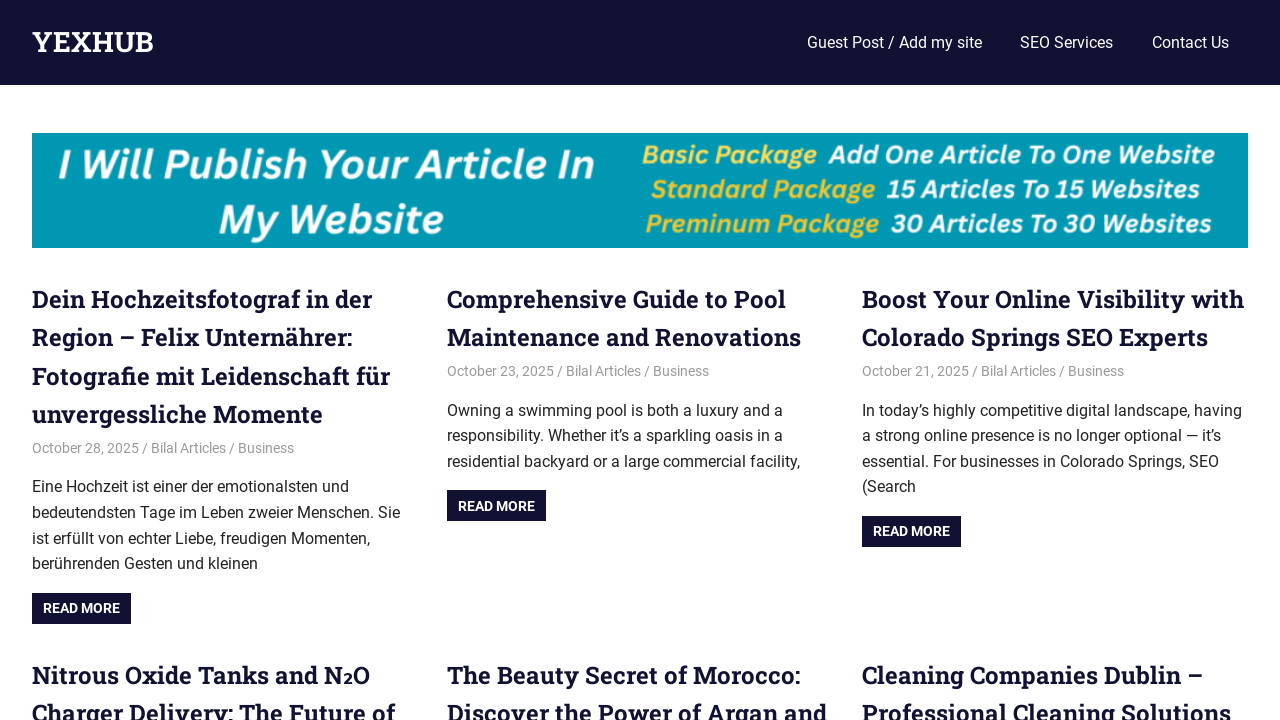 Screenshot of yexhub.com