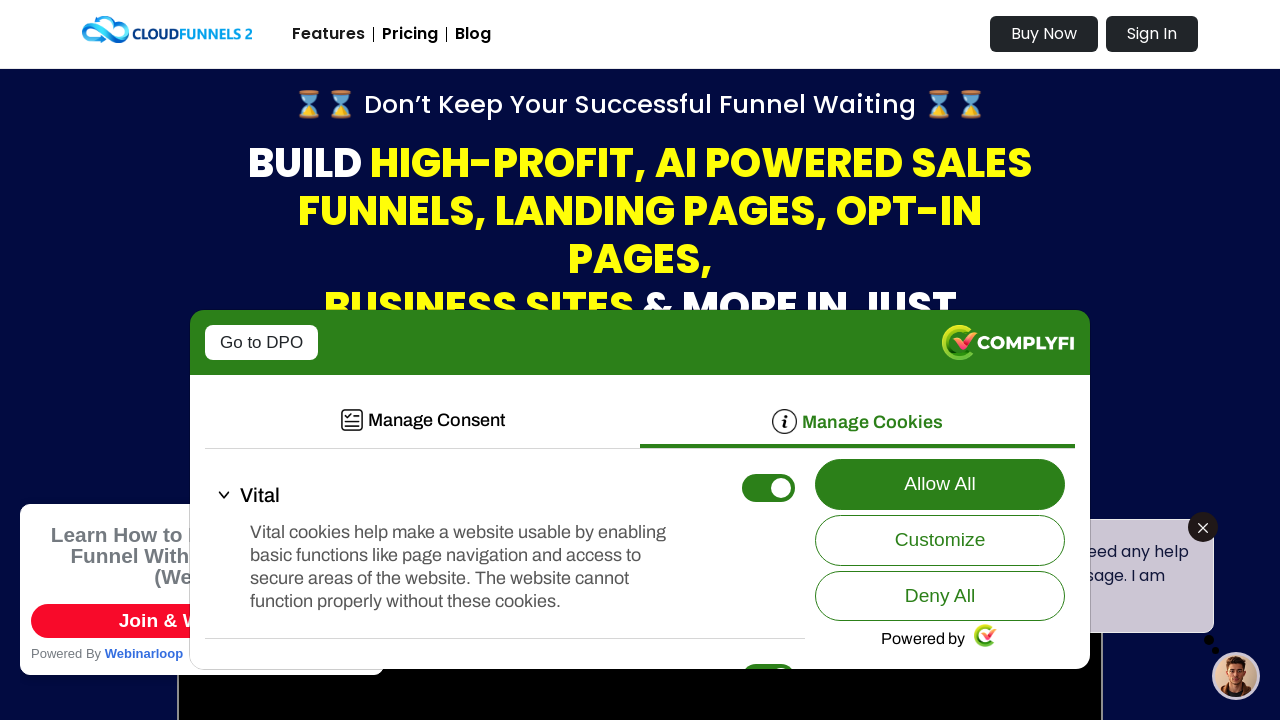 Screenshot of yournextfunnel.in