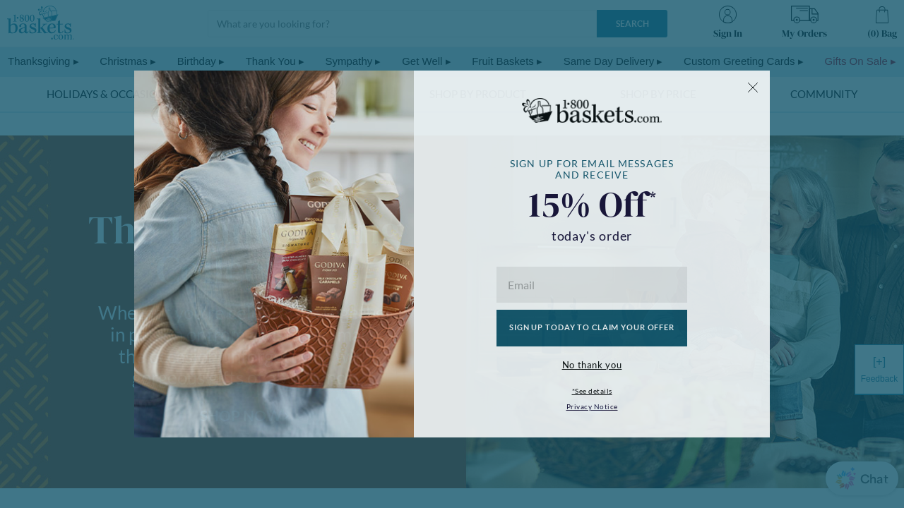 Screenshot of 1800baskets.com