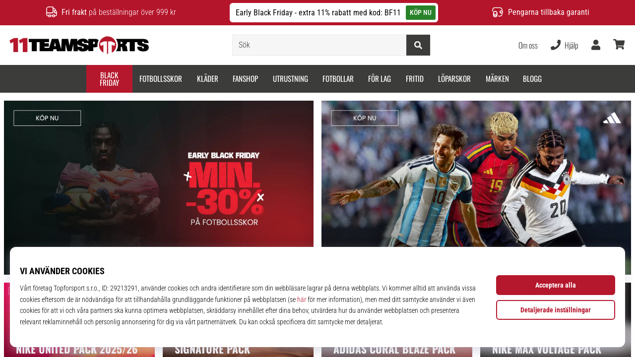 Screenshot of 11teamsports.se