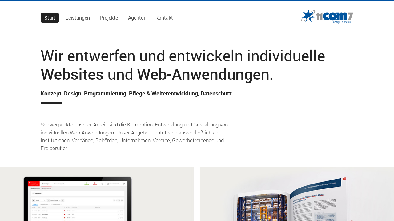 Screenshot of 11com7.de
