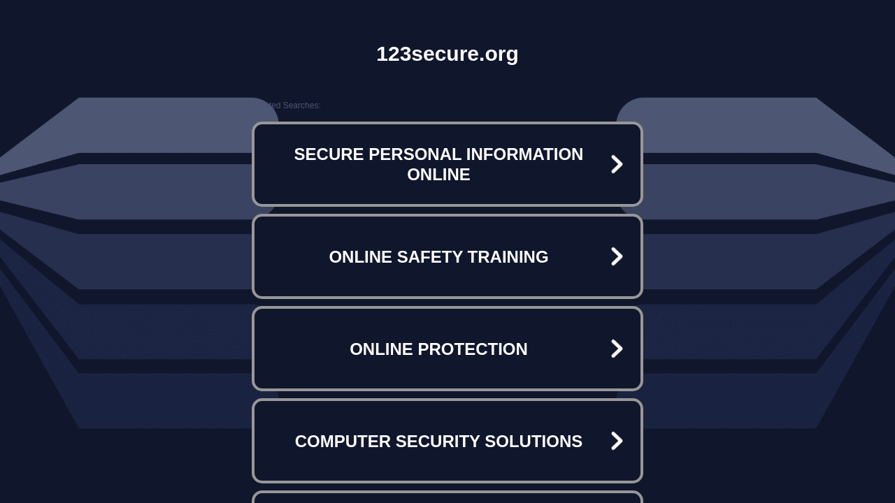 Screenshot of 123secure.org