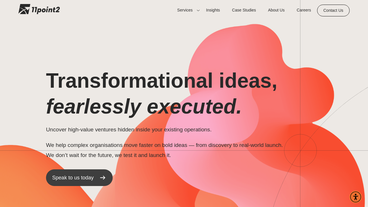 Screenshot of 11point2.io