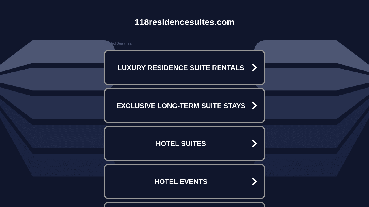 Screenshot of 118residencesuites.com