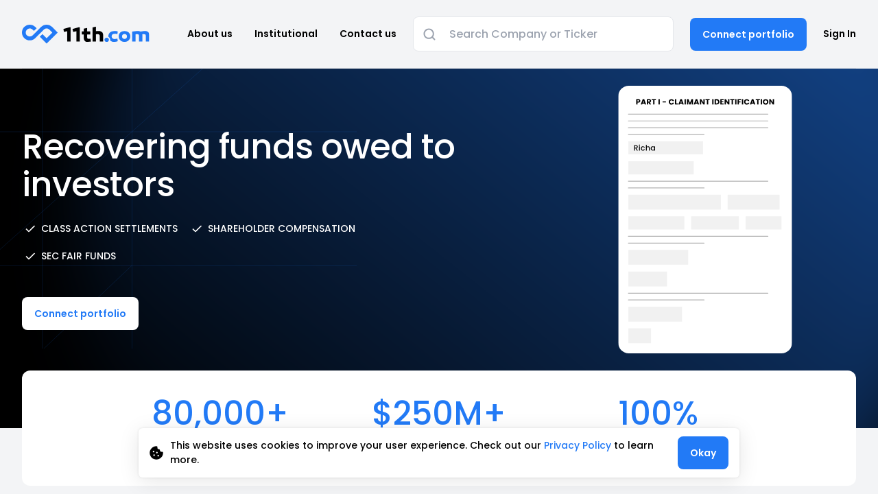 Screenshot of 11thestate.com