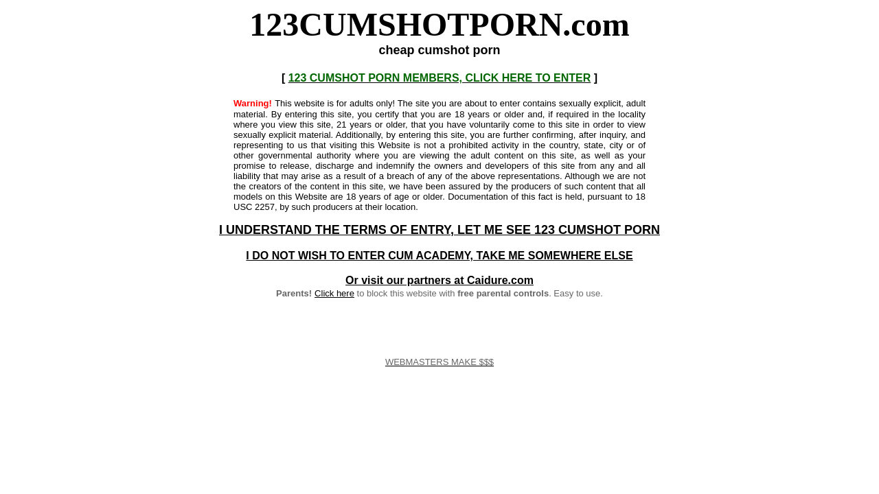 Screenshot of 123cumshotporn.com