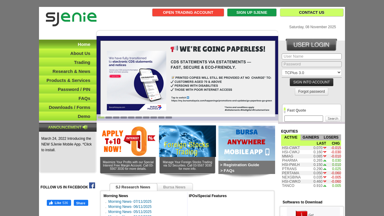 Screenshot of sjsec.com