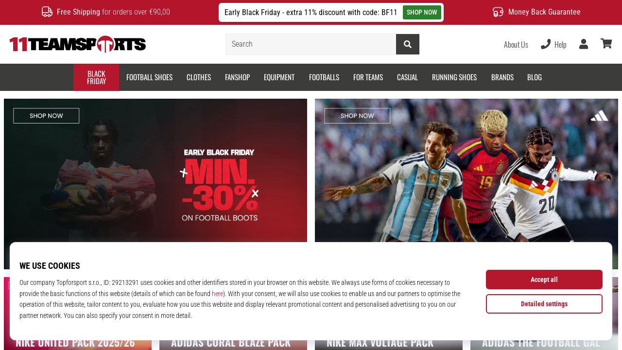 Screenshot of 11teamsports.ie