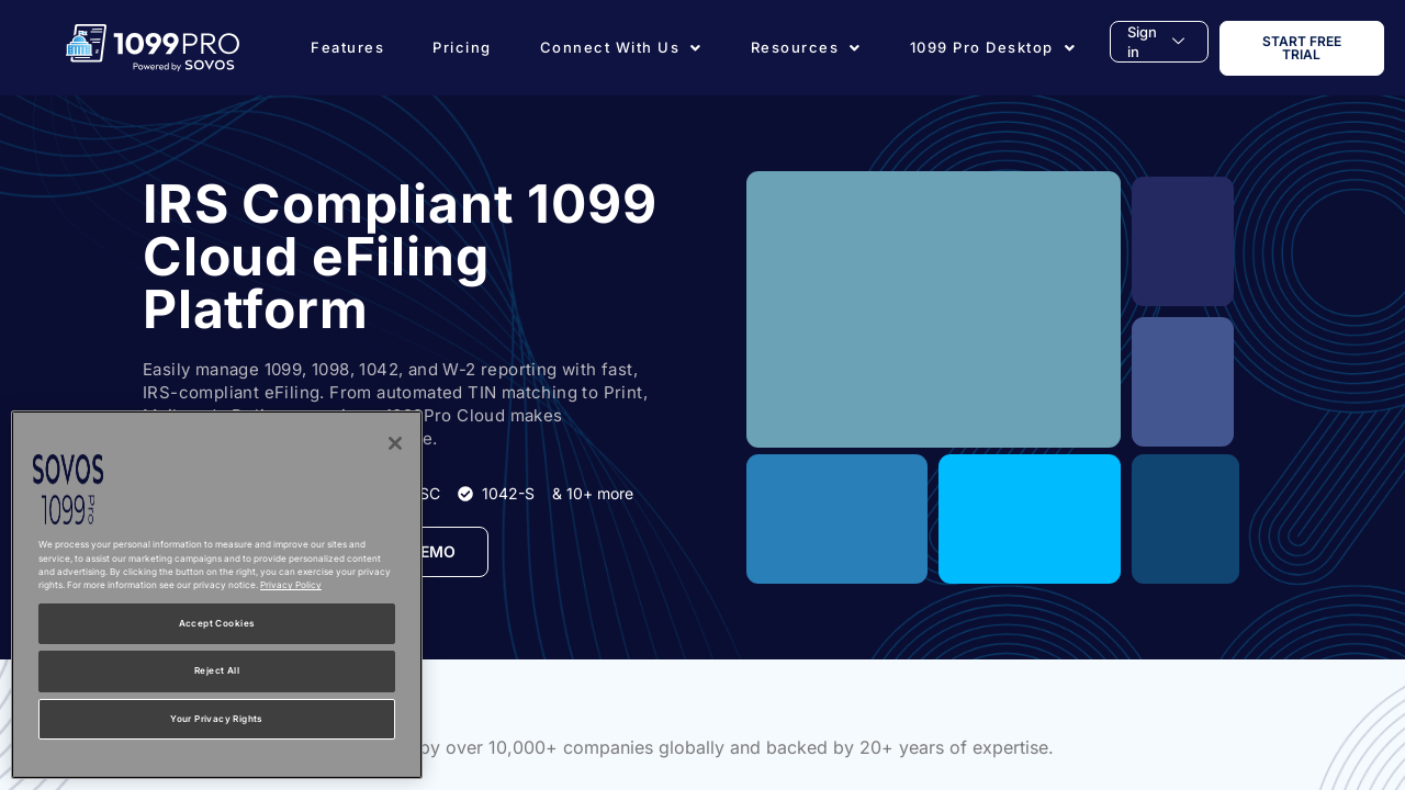 Screenshot of 1099pro.com