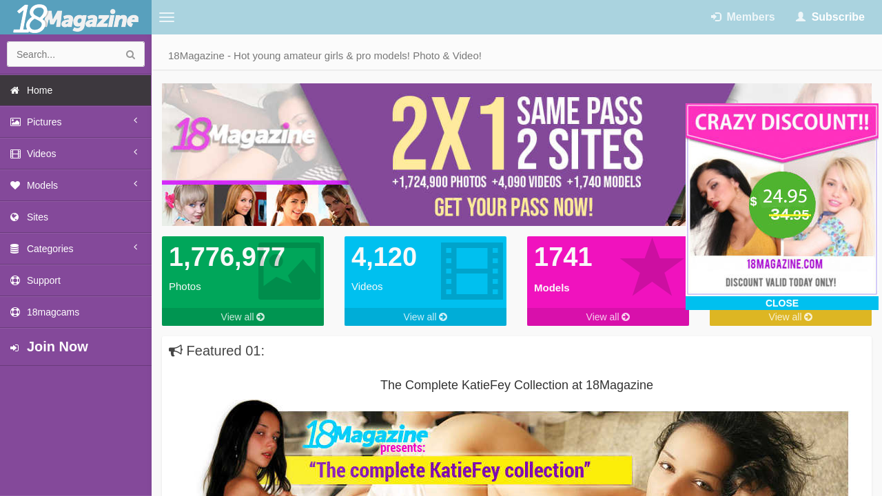 Screenshot of 18magazine.org