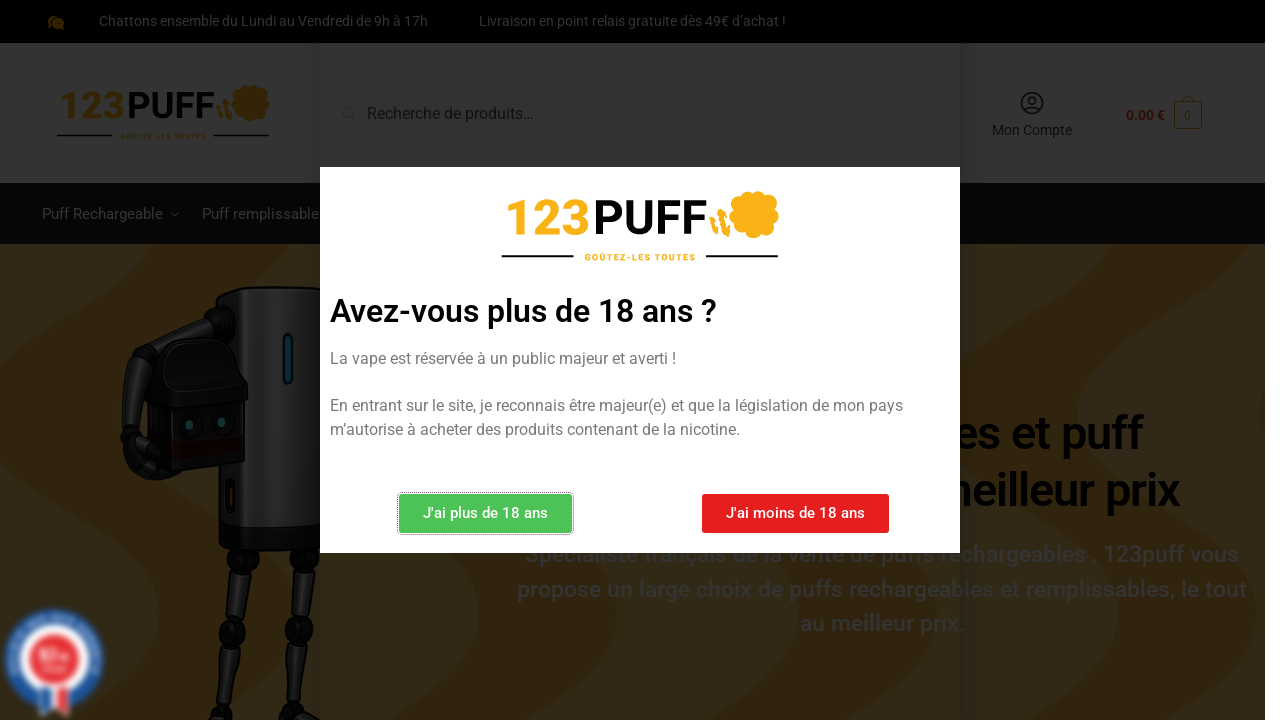 Screenshot of 123puff.com
