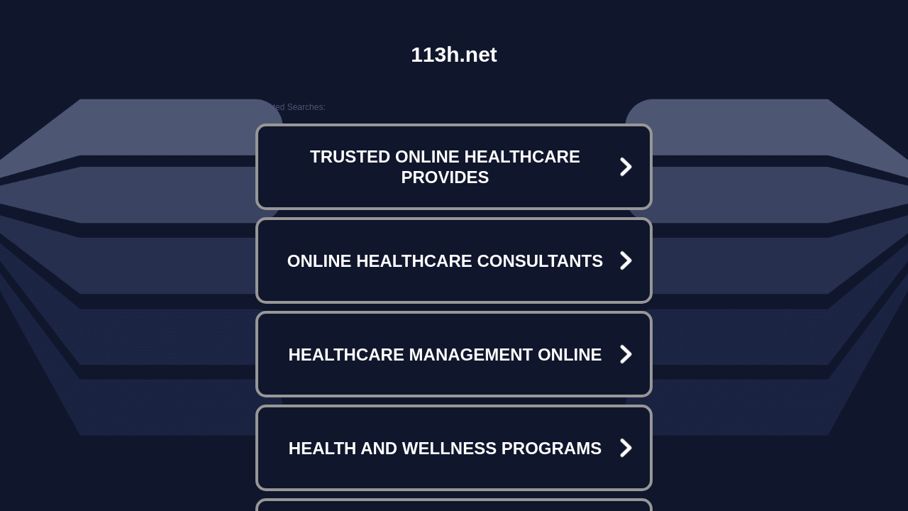 Screenshot of 113h.net