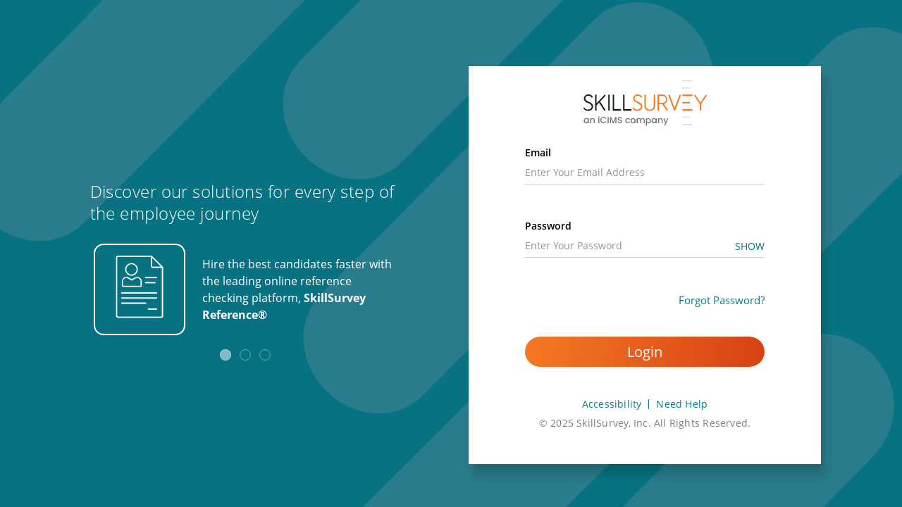 Screenshot of app.skillsurvey.com