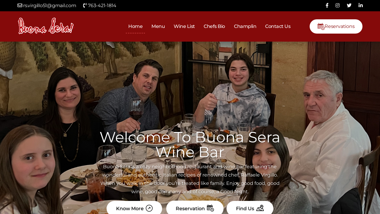Screenshot of buonaserawinebar.com