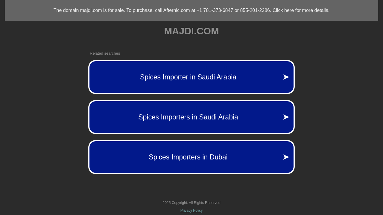 Screenshot of majdi.com