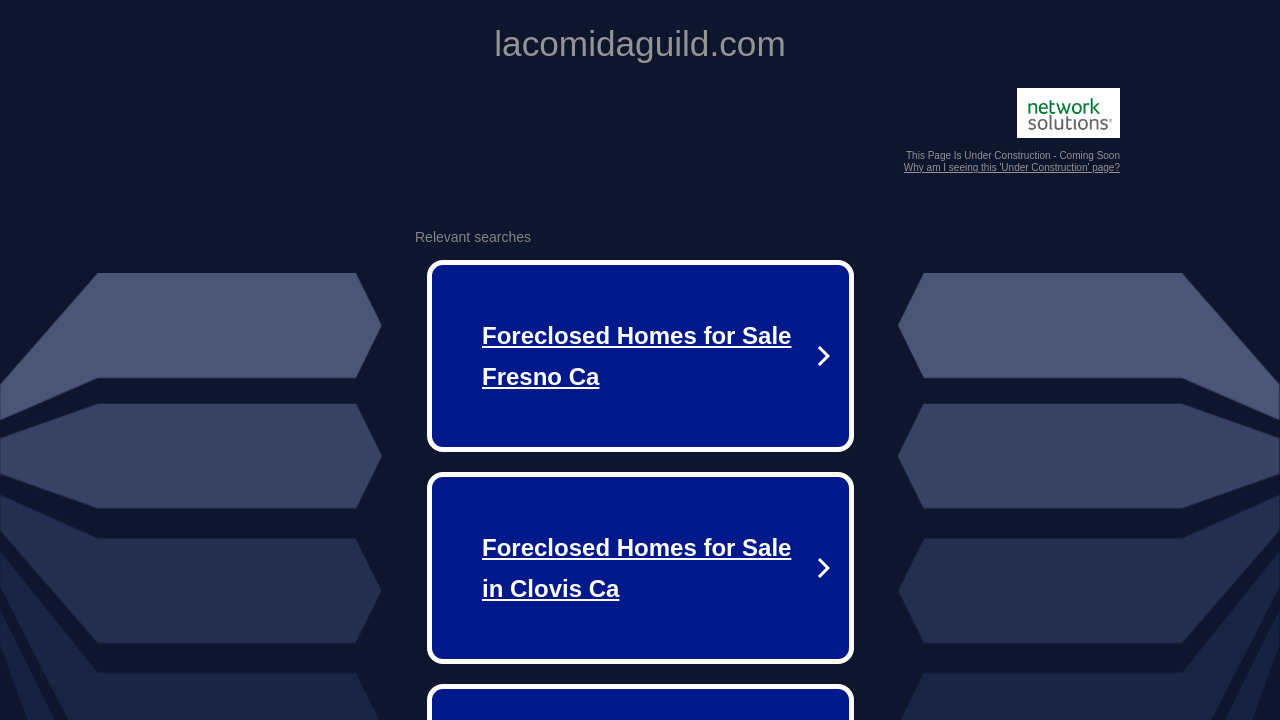 Screenshot of lacomidaguild.com