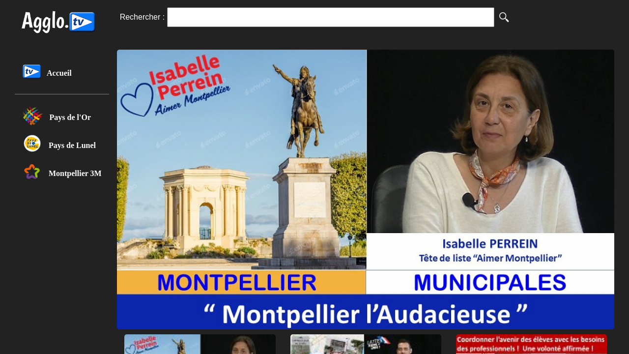 Screenshot of agglo.tv