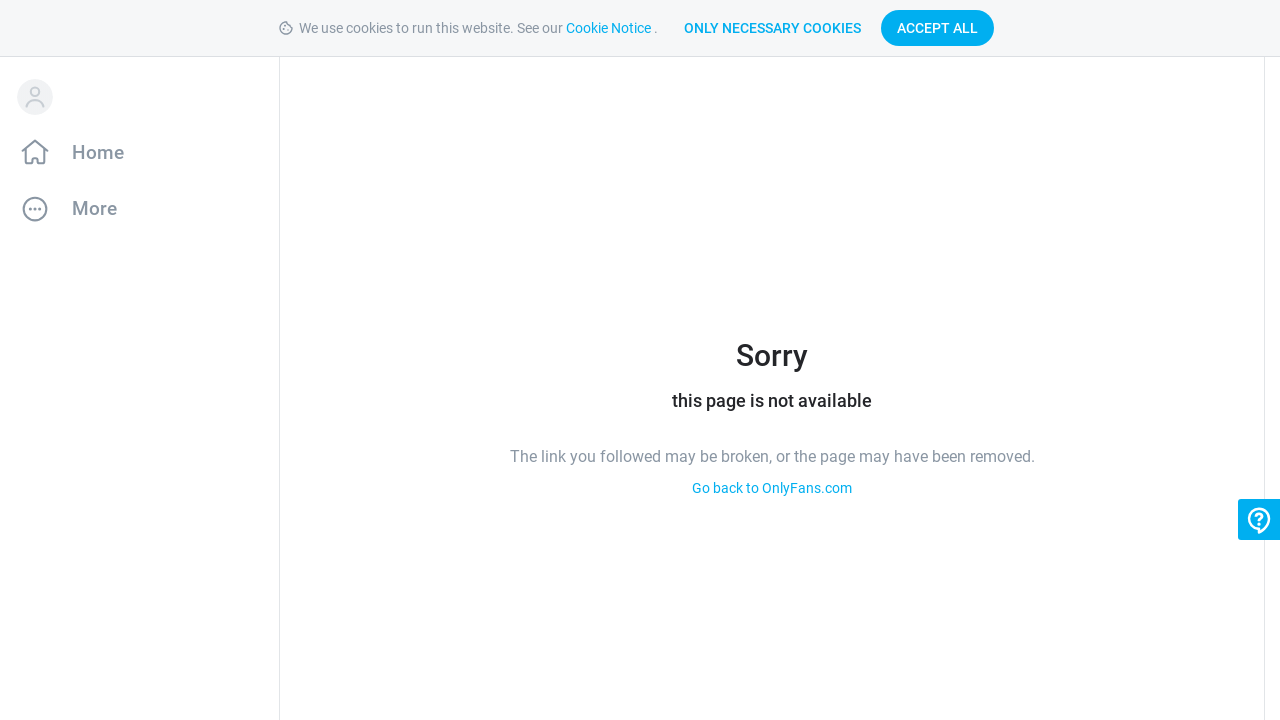 Screenshot of onlyfans.com