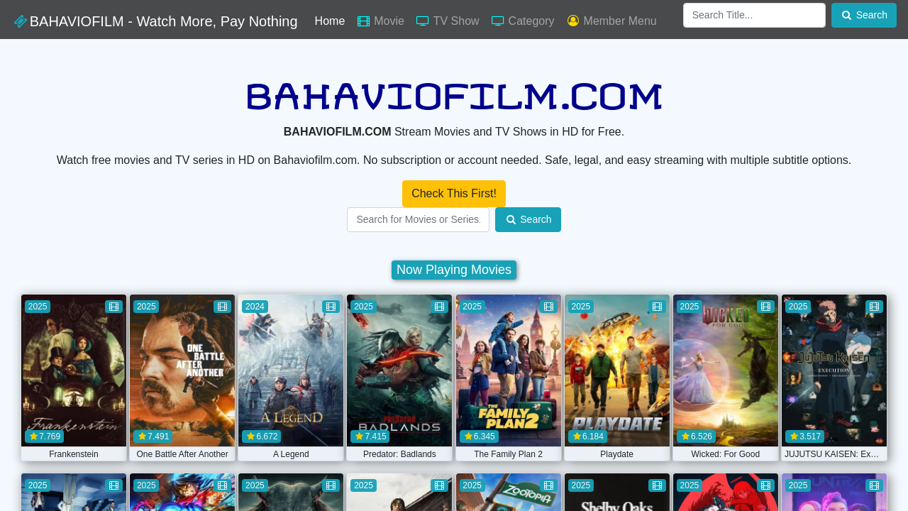 Screenshot of bahaviofilm.com