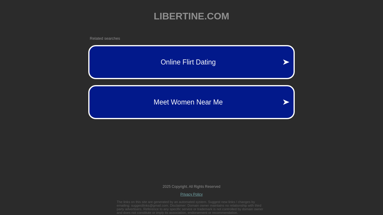 Screenshot of baise.libertine.com