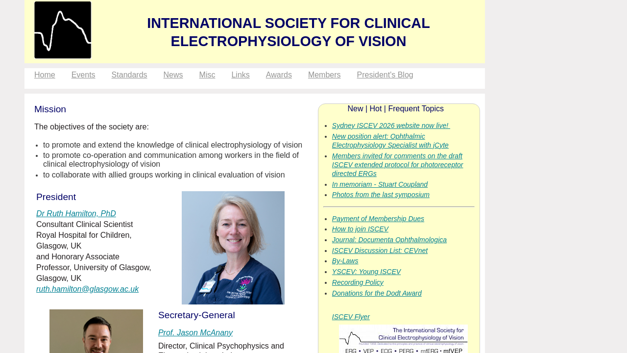 Screenshot of iscev.org