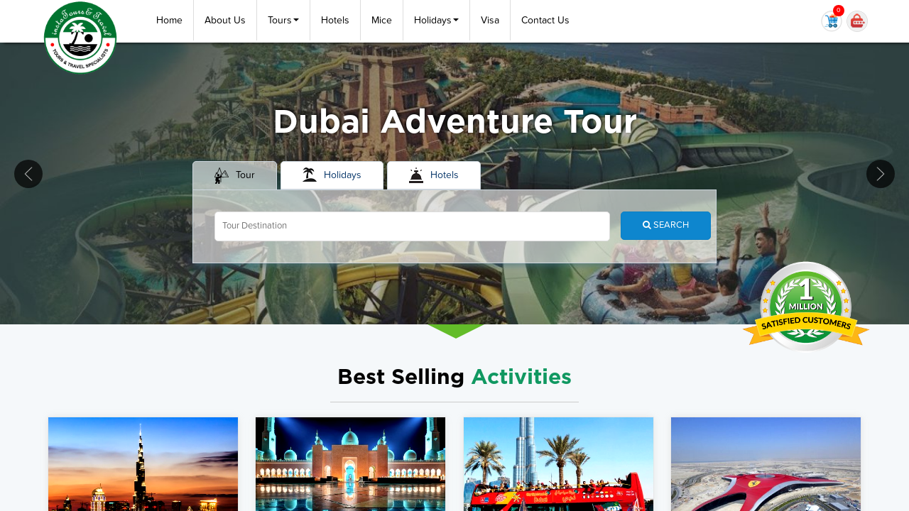 Screenshot of instatoursandtravel.com