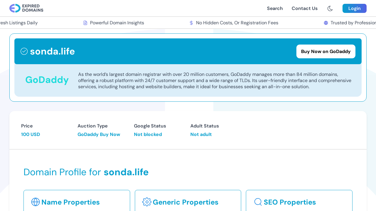Screenshot of sonda.life