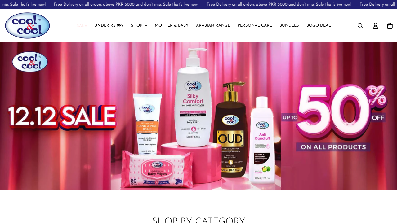 Screenshot of coolandcool.pk