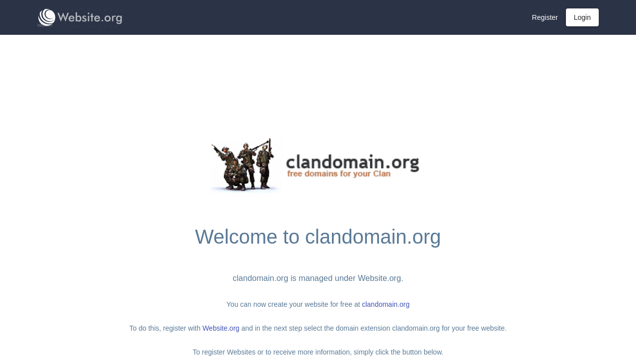 Screenshot of clandomain.org