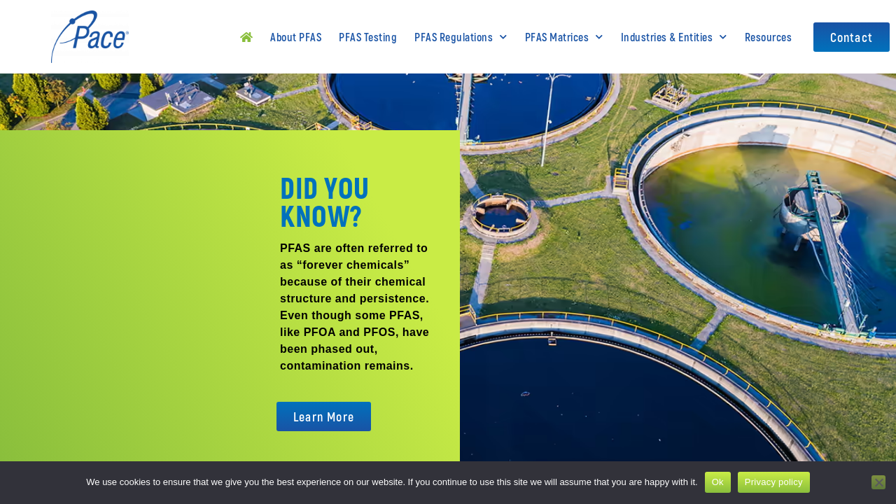 Screenshot of pfas.com