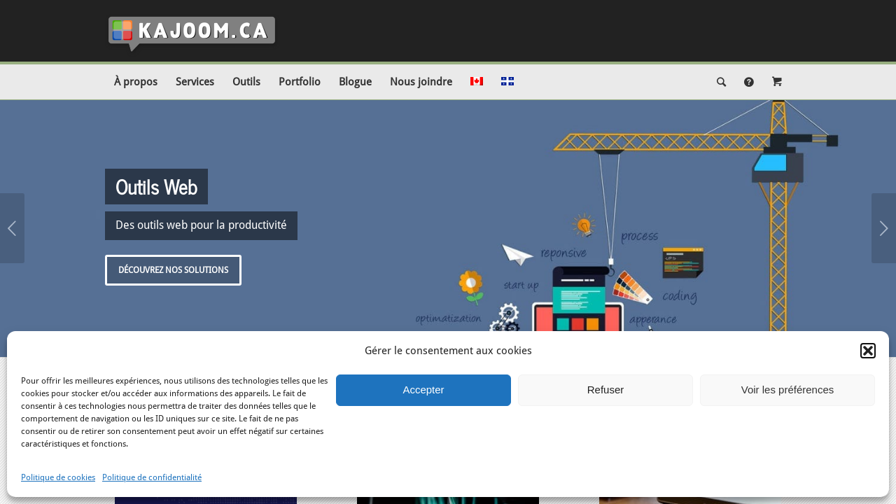 Screenshot of kajoom.ca