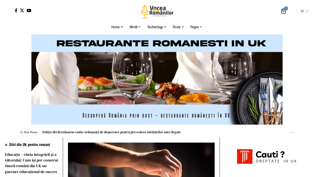 Screenshot of vocearomanilor.co.uk