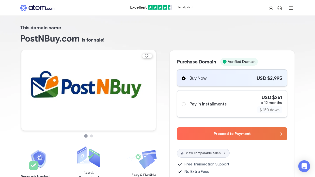 Screenshot of postnbuy.com