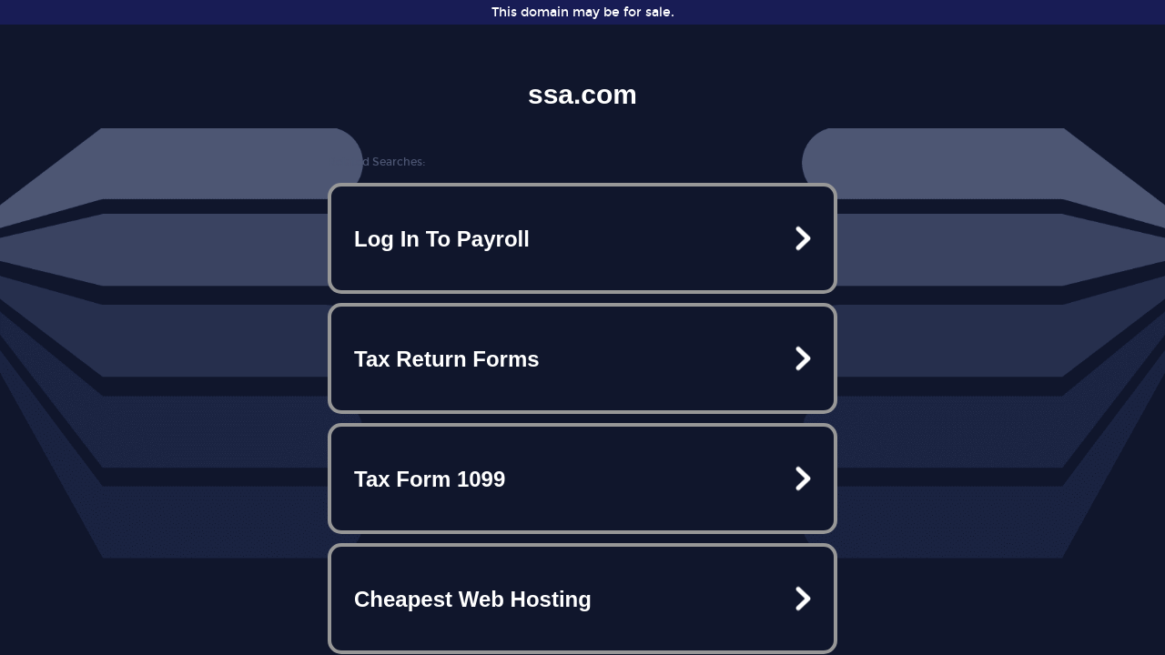 Screenshot of sz.ssa.com