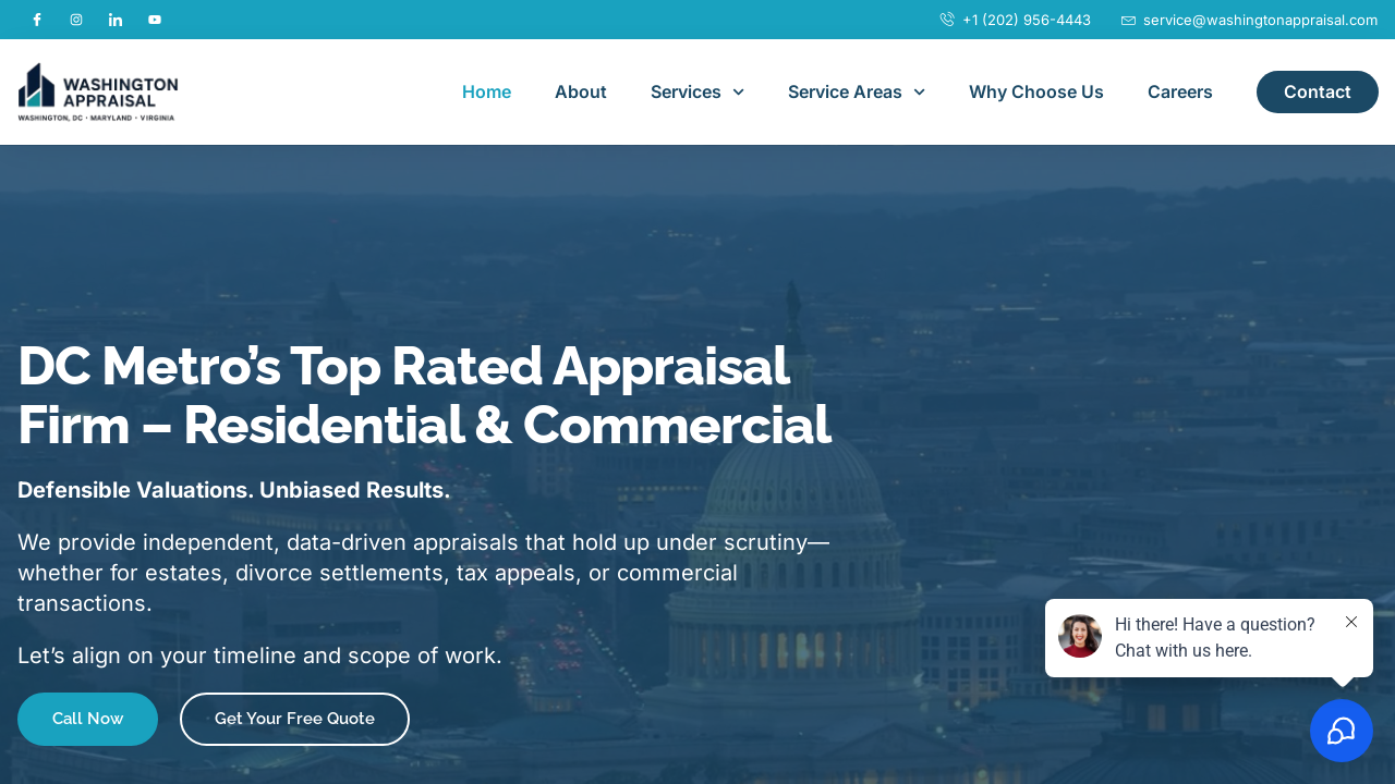 Screenshot of washingtonappraisal.com