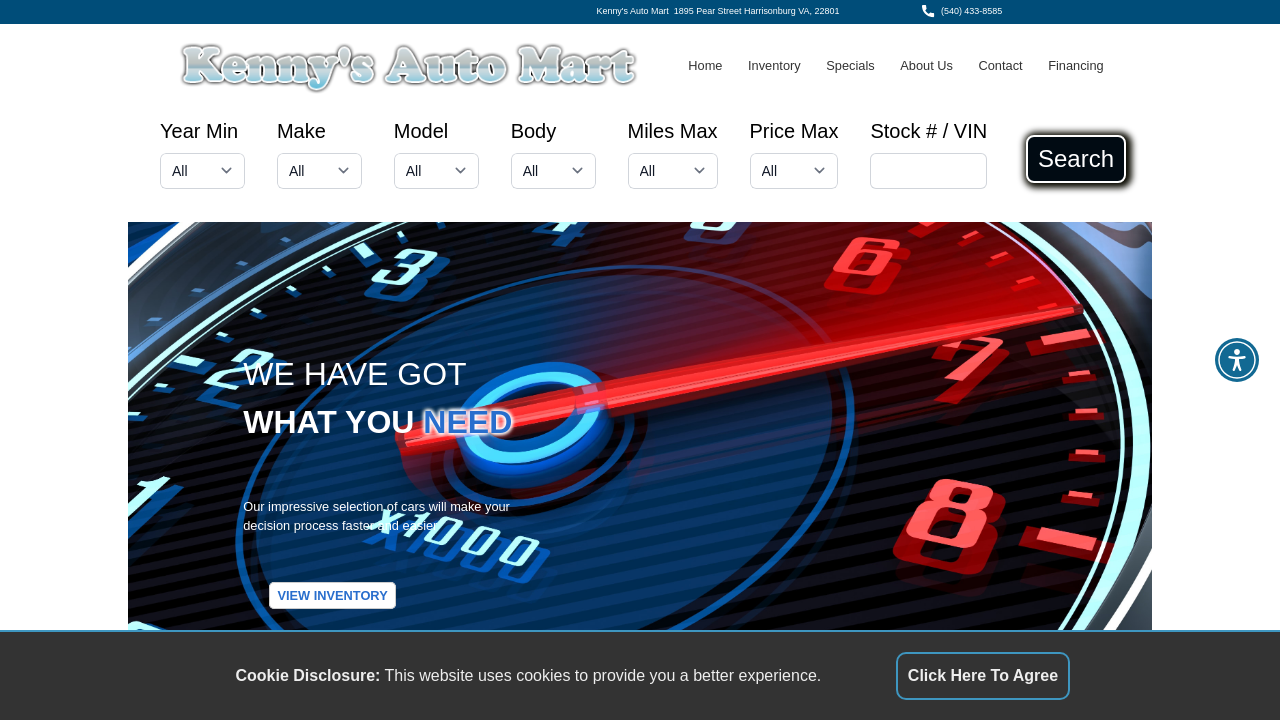 Screenshot of kennysautomart.net