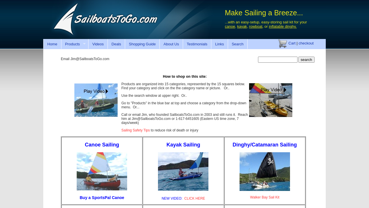 Screenshot of sailboatstogo.com