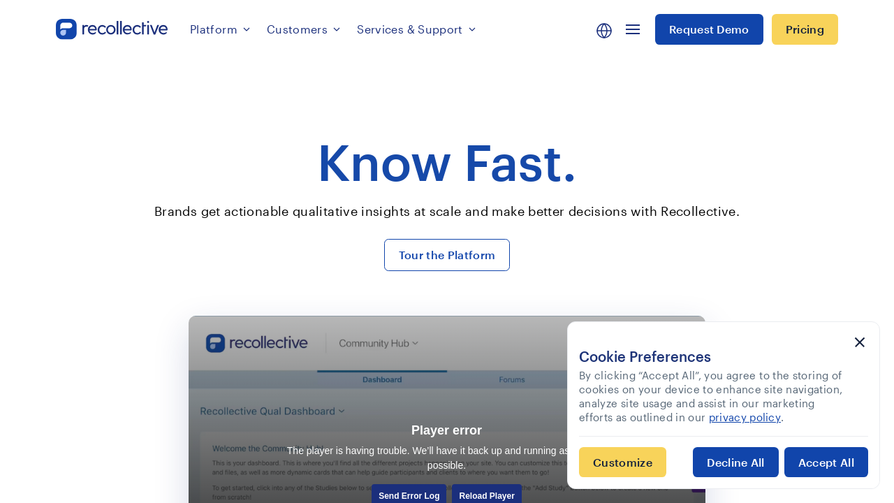 Screenshot of www.recollective.com