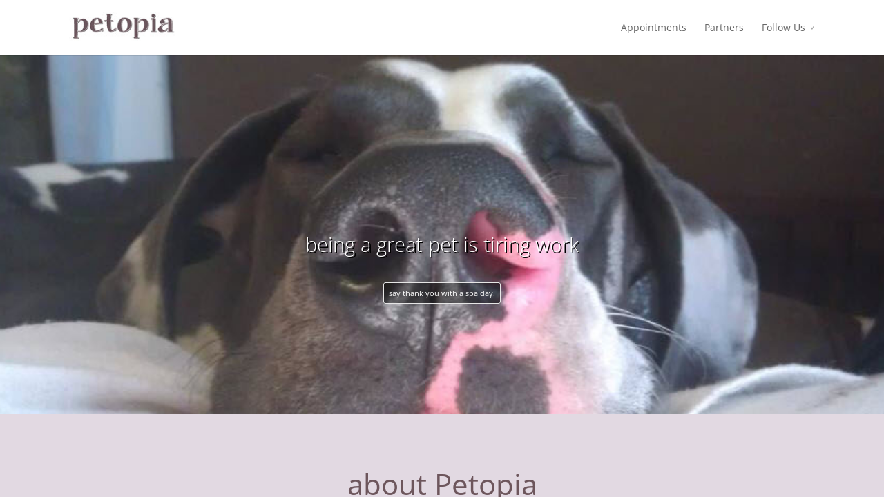 Screenshot of petopiabemidji.com