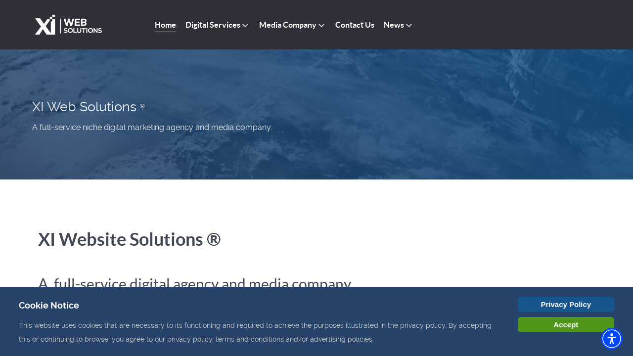 Screenshot of xiwebsolutions.com