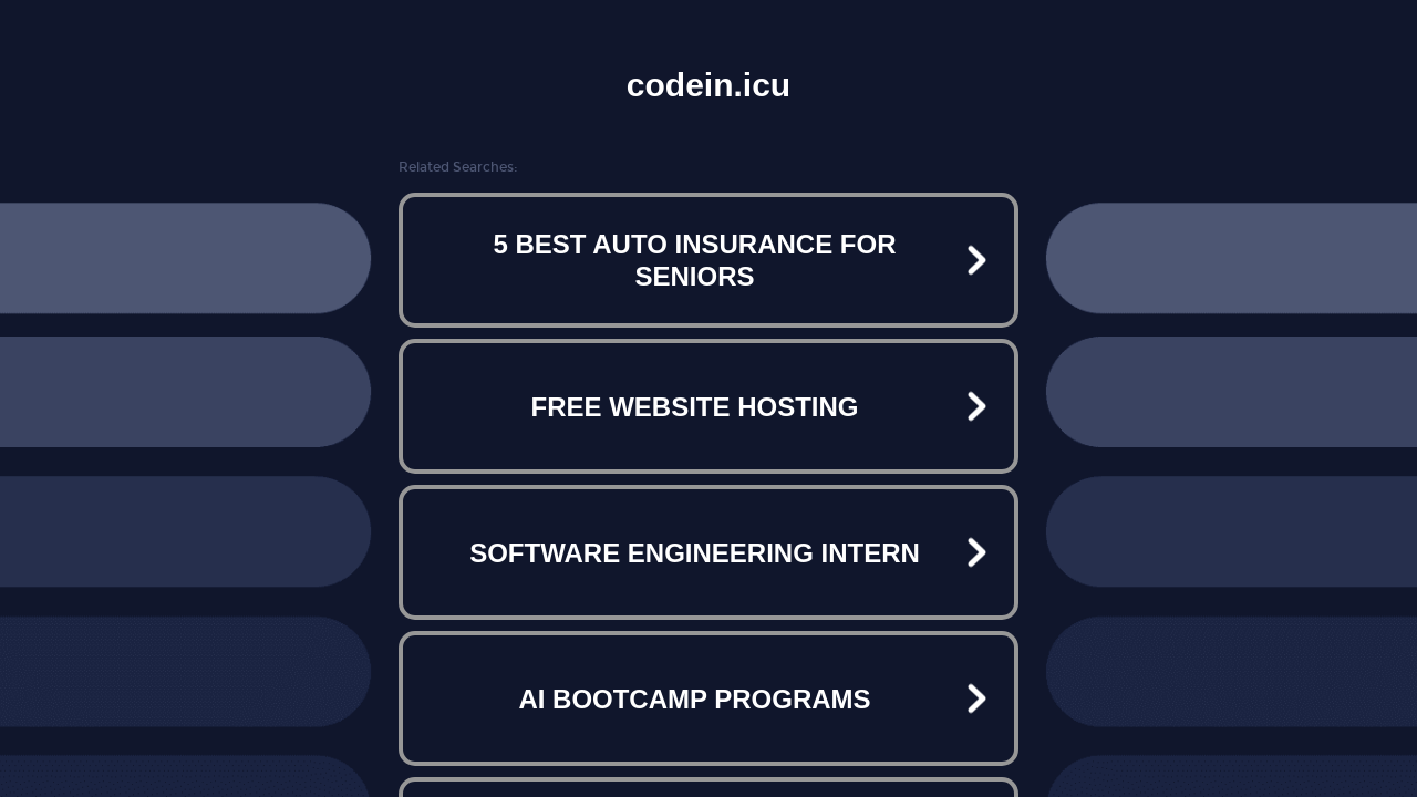 Screenshot of codein.icu