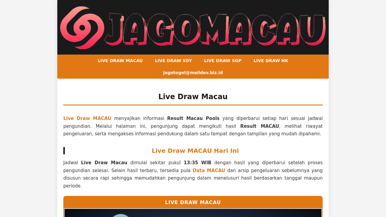 Screenshot of livedrawmacau.best